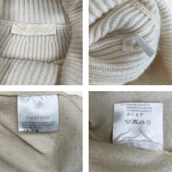 Valentino Cashmere Turtleneck Long-Sleeved Sweater Size XL - Picture 15 of 16